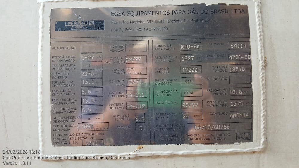 EGSA SR TANQUE GNL/GLP
