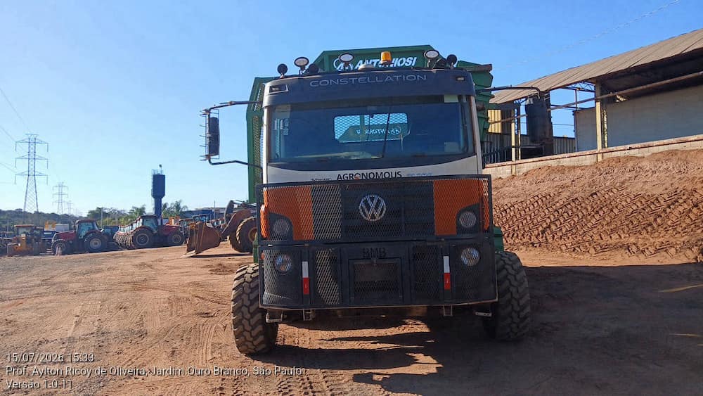 VOLKSWAGEN VW 31.280 AGRONOMOUS + TRANSBORDO ANTONIOSI ATA 22 T C/ KIT MUDA GPS TRIMBLE PNEUS CEAT 6X4
