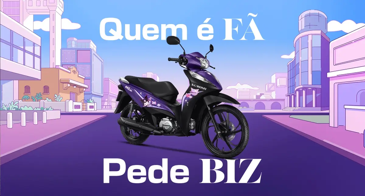 Honda Biz 125 EX Kuromi, a série especial cheia de atitude